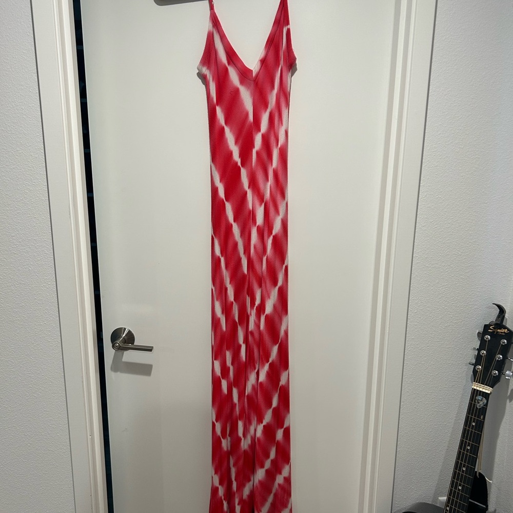 Mainstay Red and White Tie-Dye dress